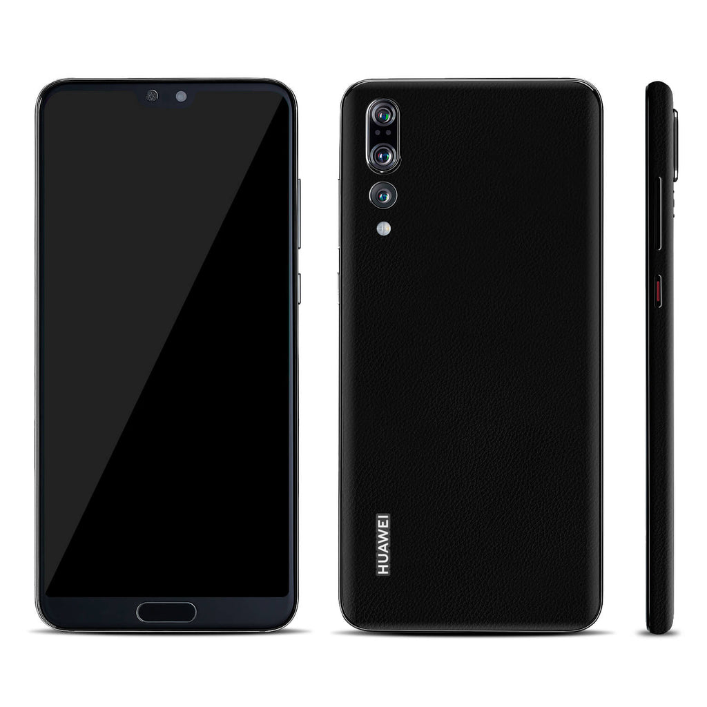 Huawei P20 Pro Black Leather Skins