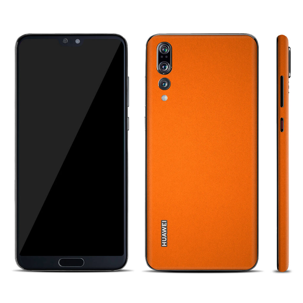 Huawei P20 Pro Textured Matt Orange Skins