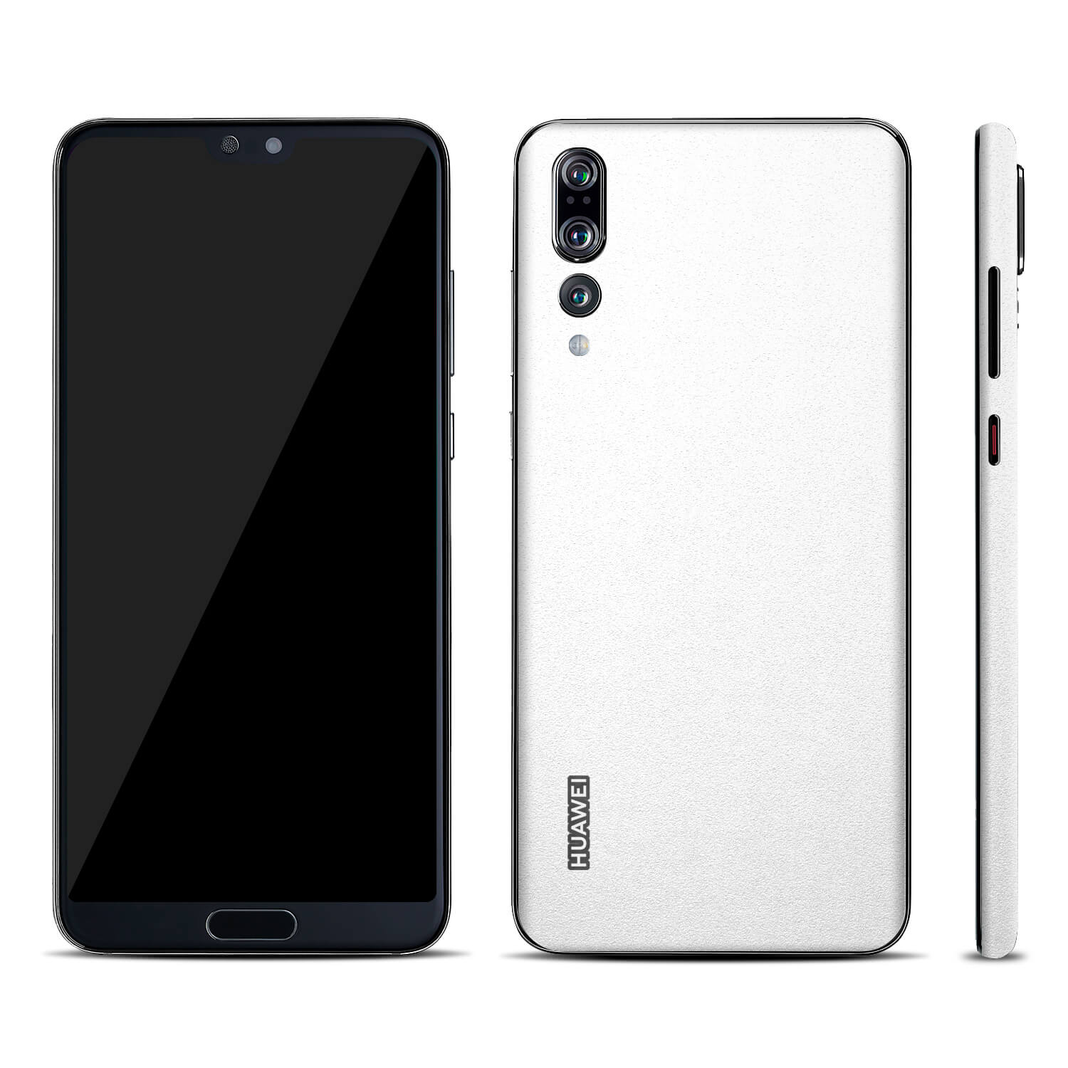 Huawei P20 Pro Textured Matt White Skins