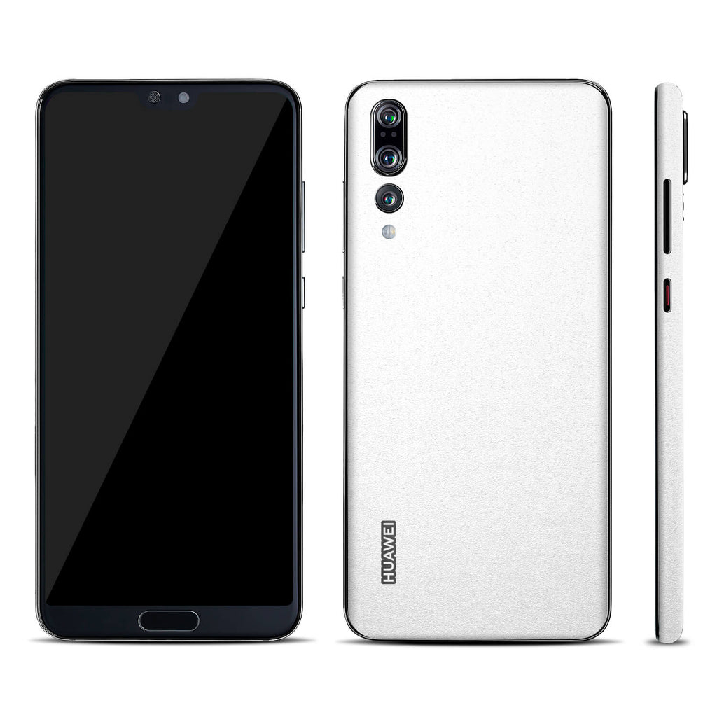 Huawei P20 Pro Textured Matt White Skins