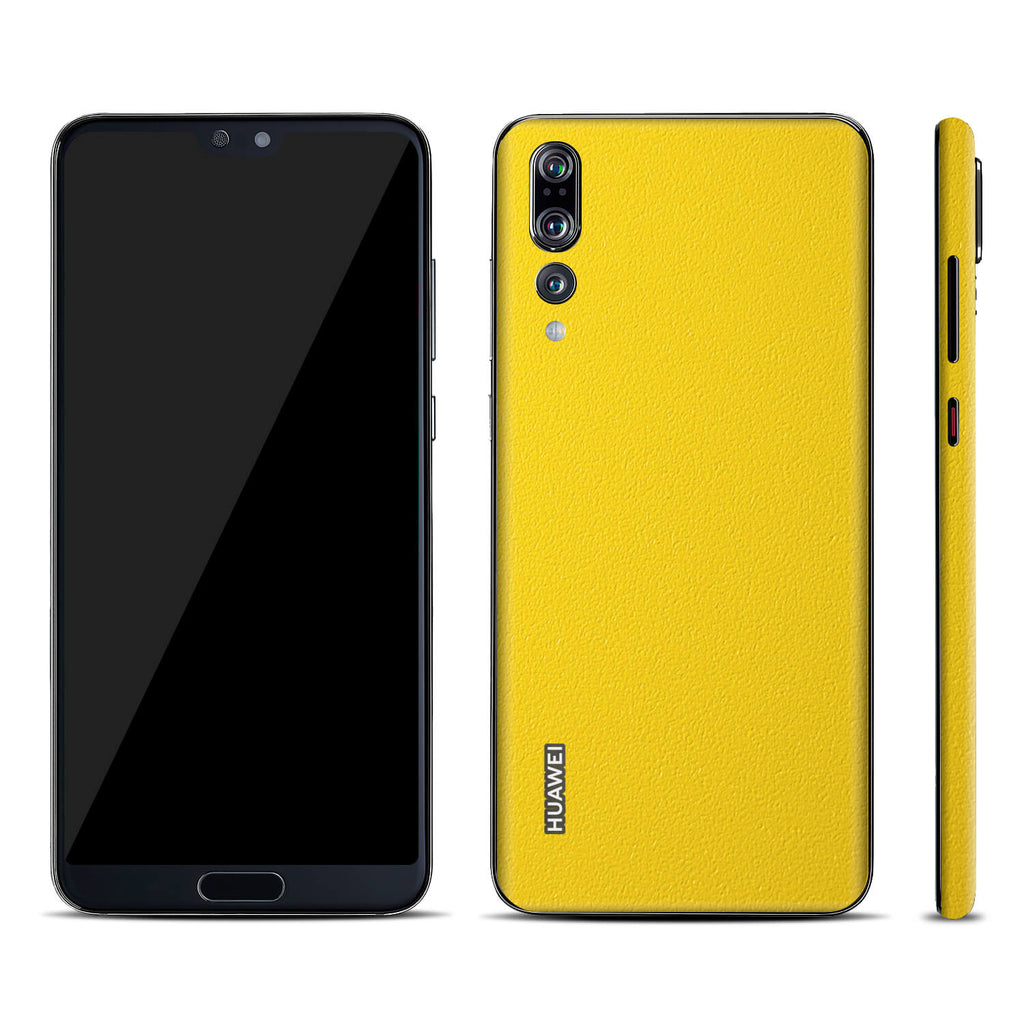 Huawei P20 Pro Textured Matt Yellow Skins