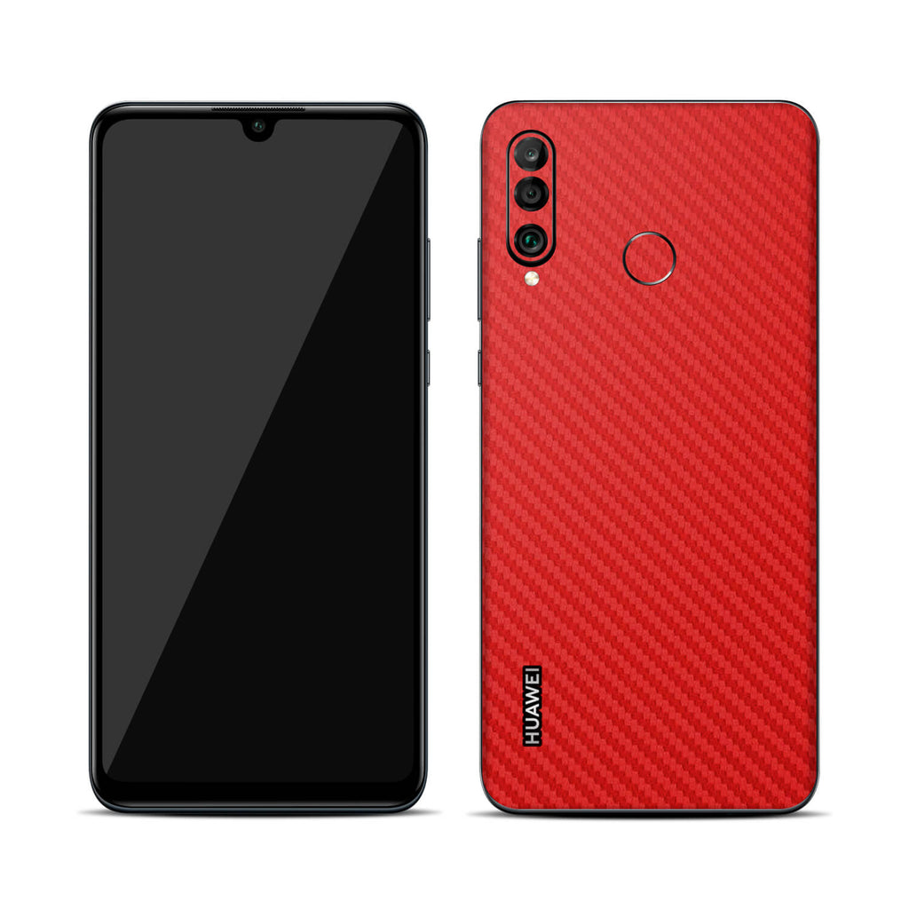 Huawei P30 Lite Red Carbon Fibre Skins