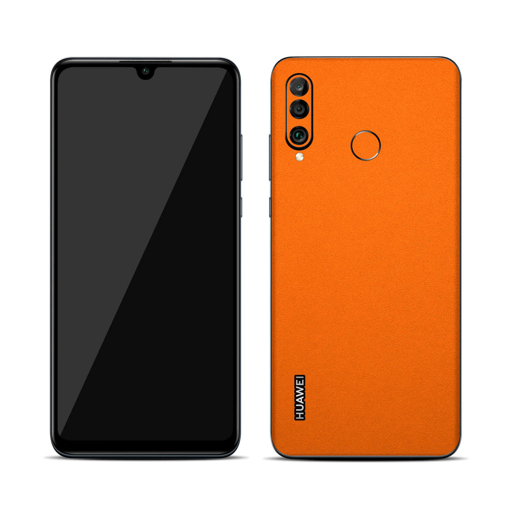Huawei P30 Lite Textured Matt Orange Skins