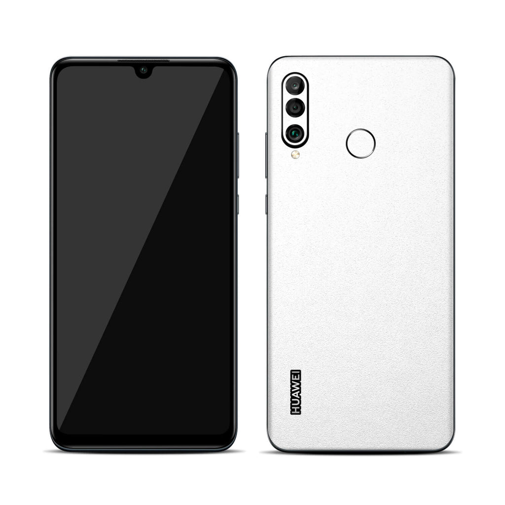 Huawei P30 Lite Textured Matt White Skins