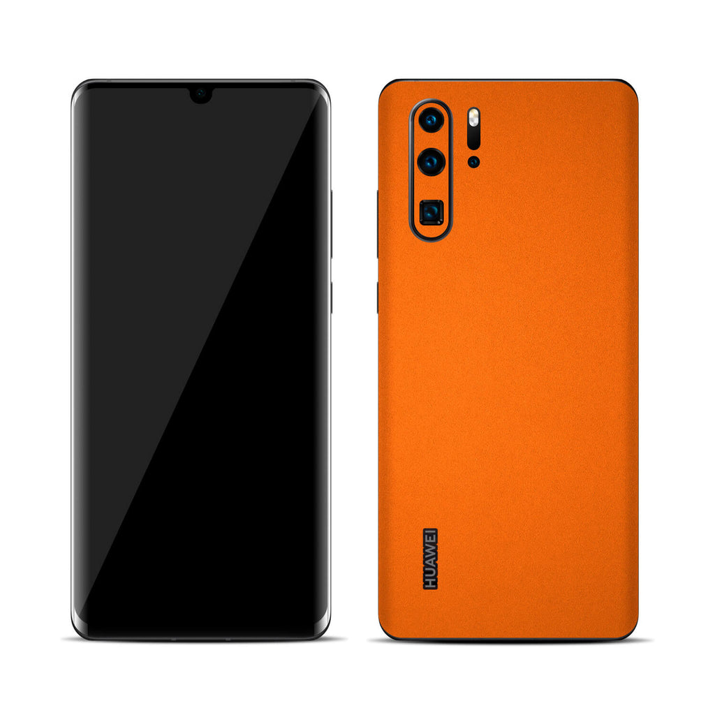 Huawei P30 Pro Textured Matt Orange Skins