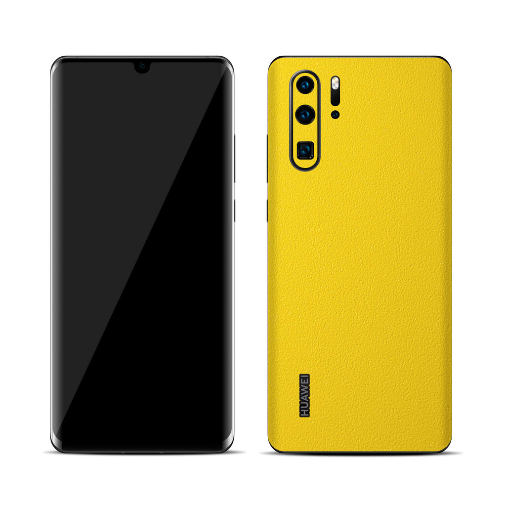 Huawei P30 Pro Textured Matt Yellow Skins