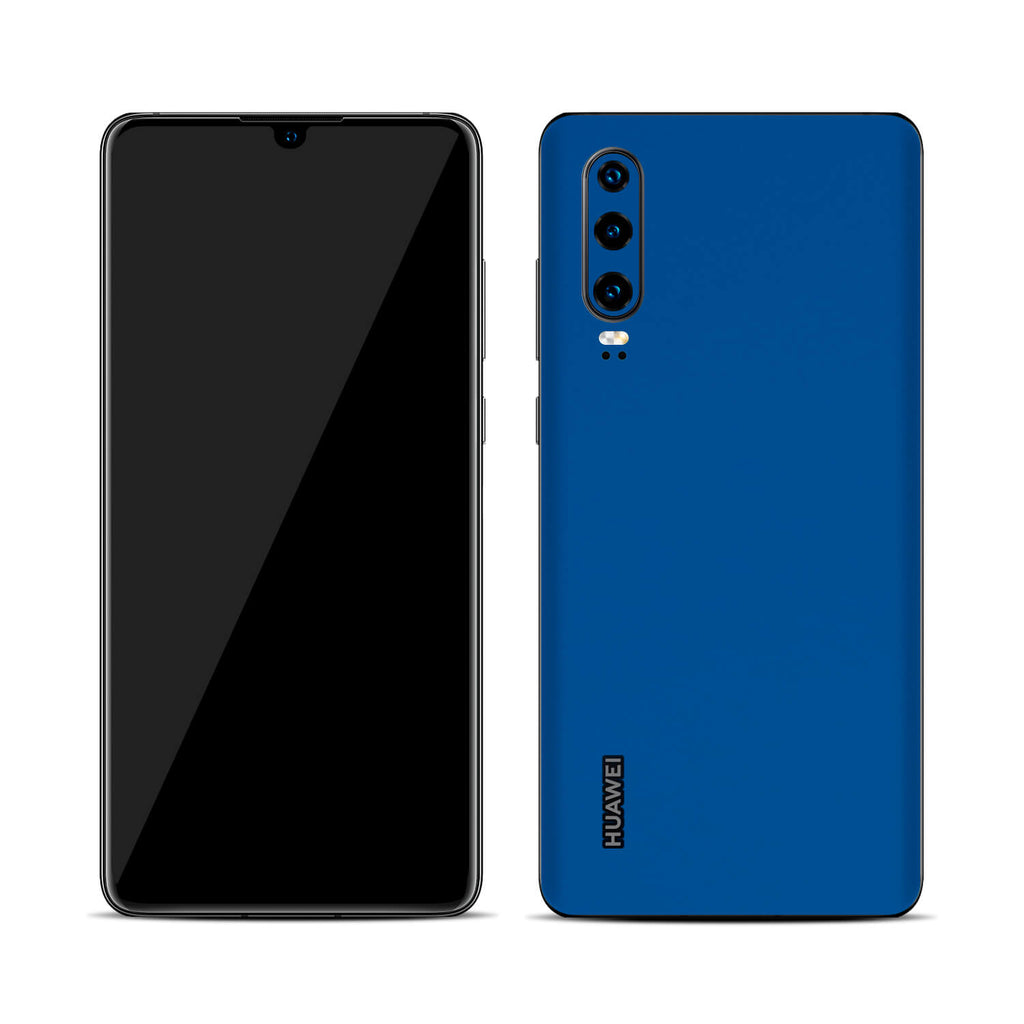 Huawei P30 Textured Matt Royal Blue Skins