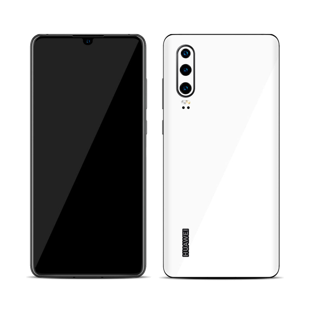 Huawei P30 White Gloss Skins