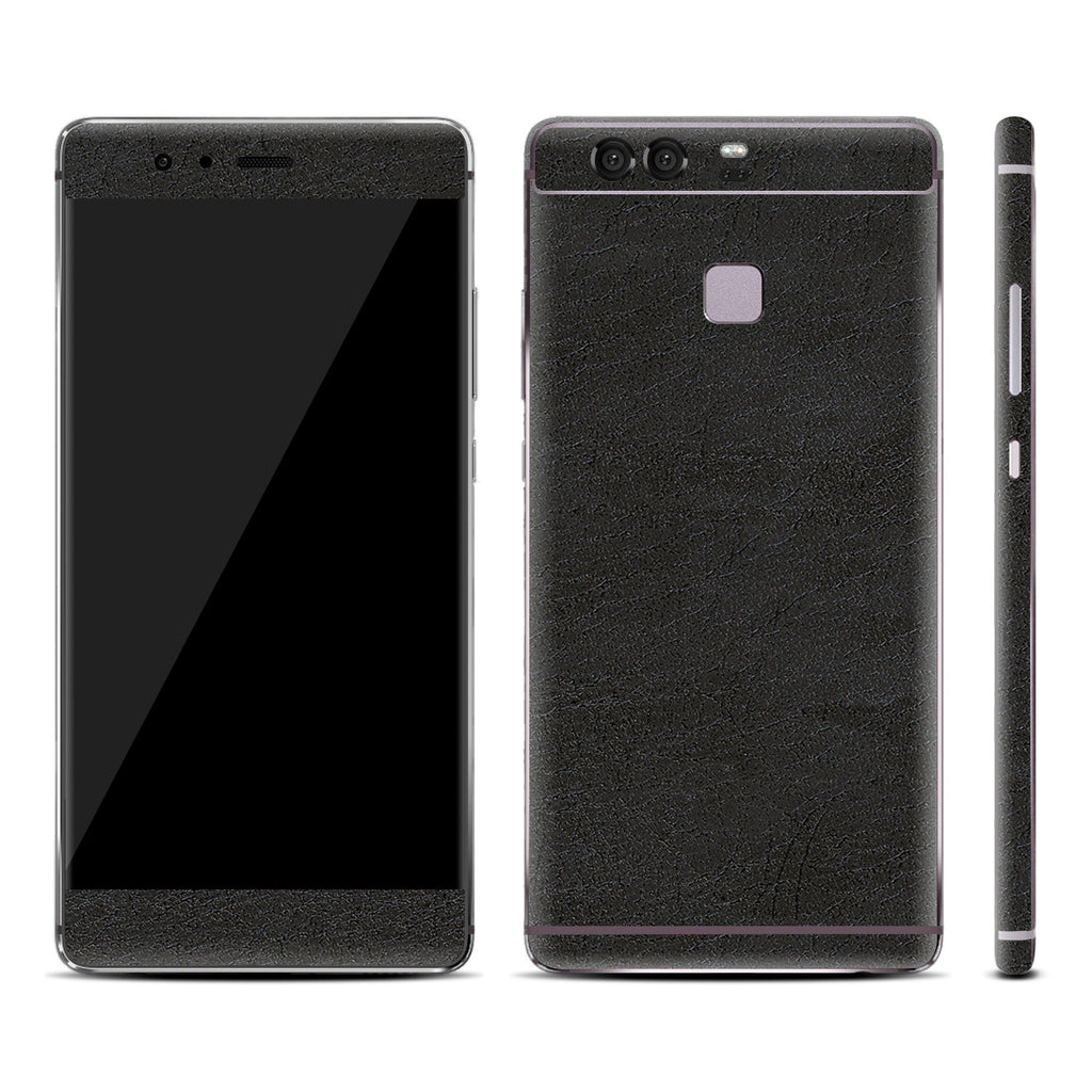 Huawei P9 Black Leather Skin