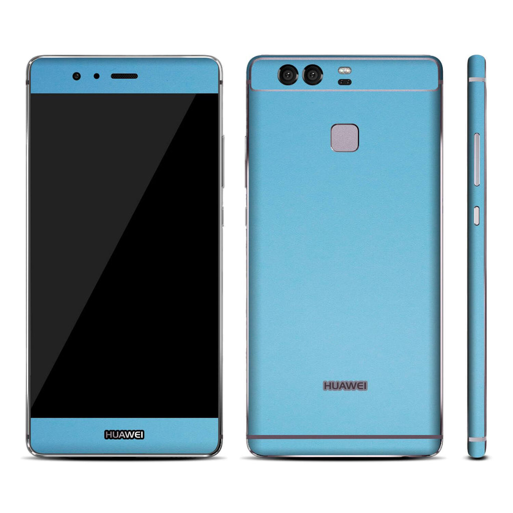 Huawei P9 Textured Matt Light Blue Skins