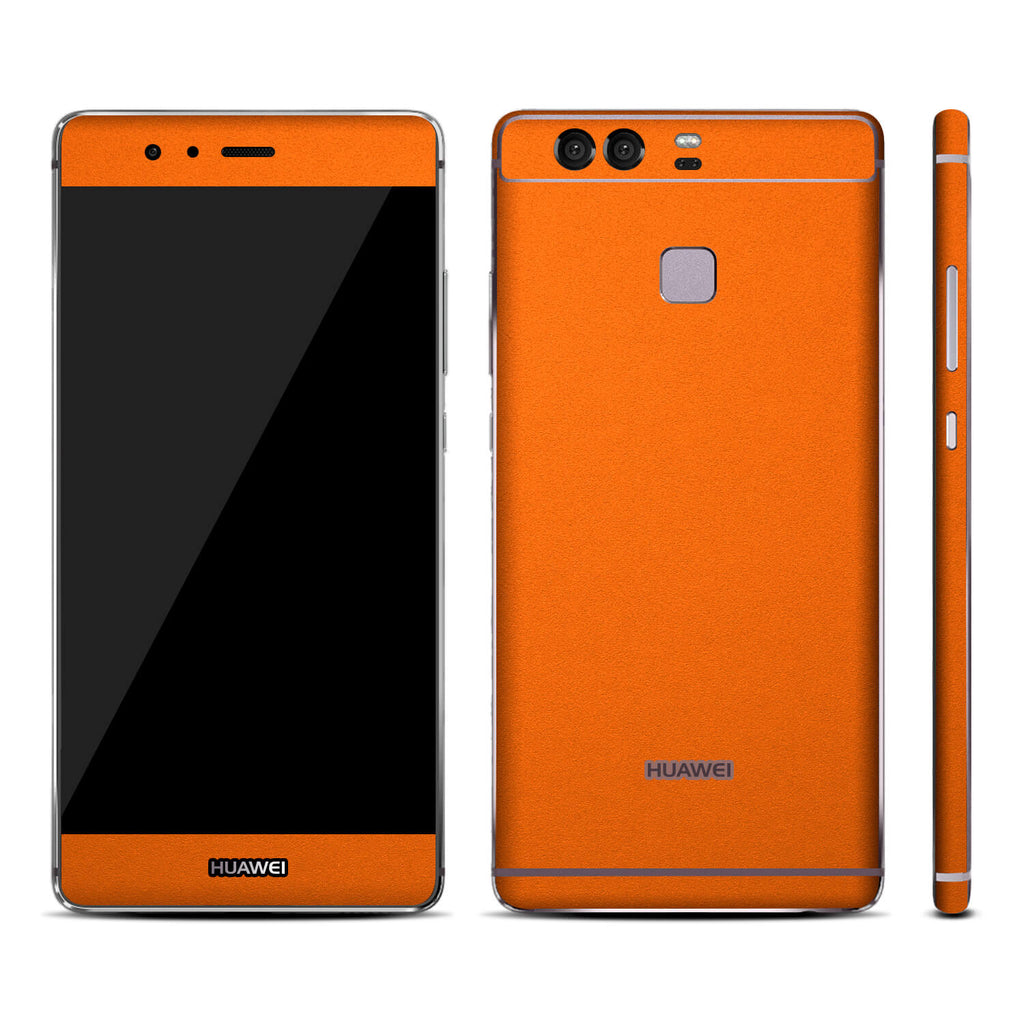 Huawei P9 Textured Matt Orange Skins