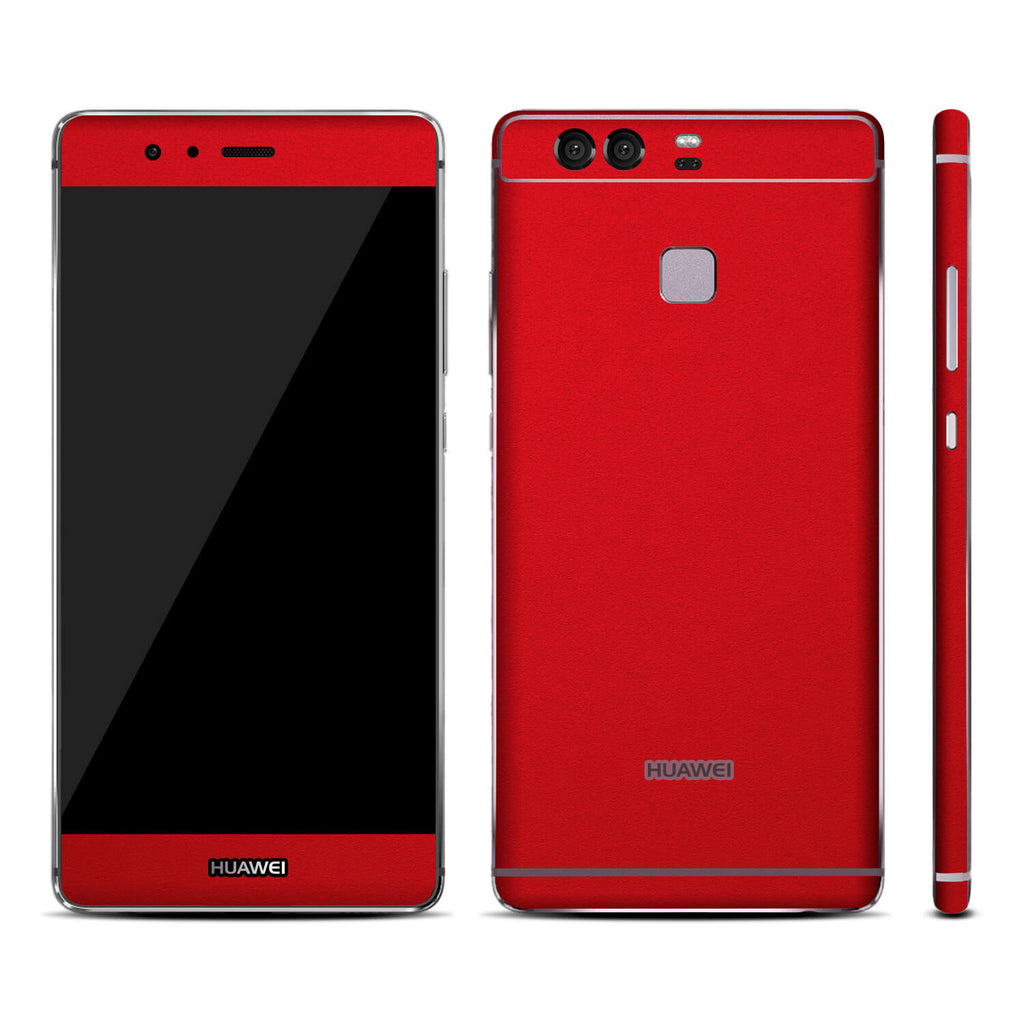 Huawei P9 Textured Matt Red Skins