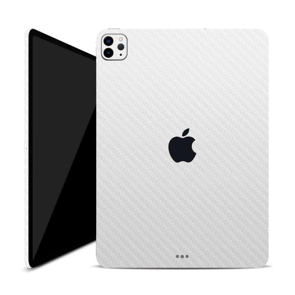 iPad Pro 11" (2020, Gen 2) White Carbon Fibre Skins