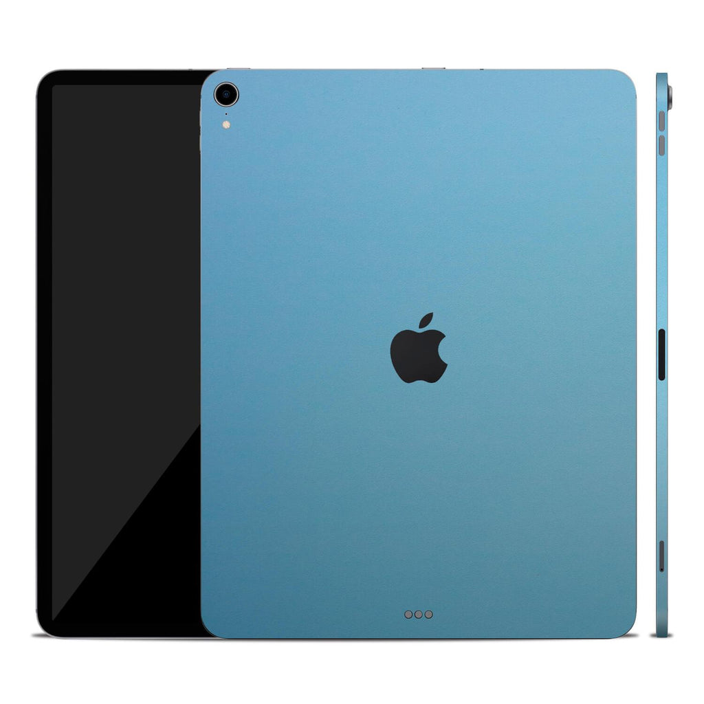 iPad Pro 12.9" (2018, Gen 3) Textured Matt Light Blue Skins