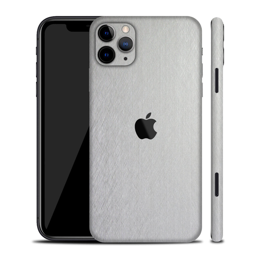 iPhone 11 Pro Brushed Aluminium Skins