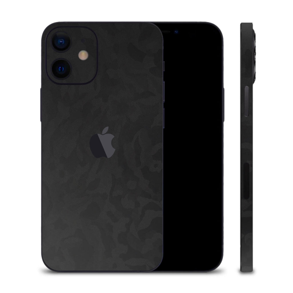 iPhone 12 Mini Black Camo Skins