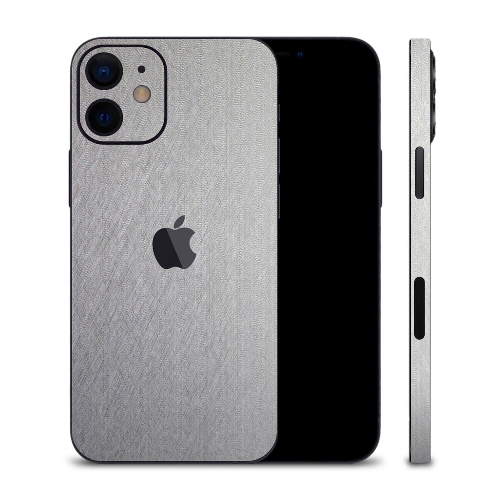 iPhone 12 Mini Brushed Aluminium Skins
