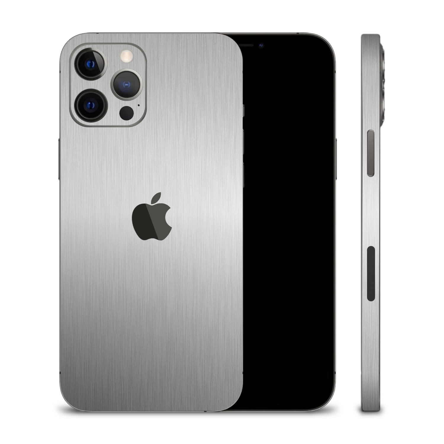 iPhone 12 Pro Max Brushed Aluminium Skins