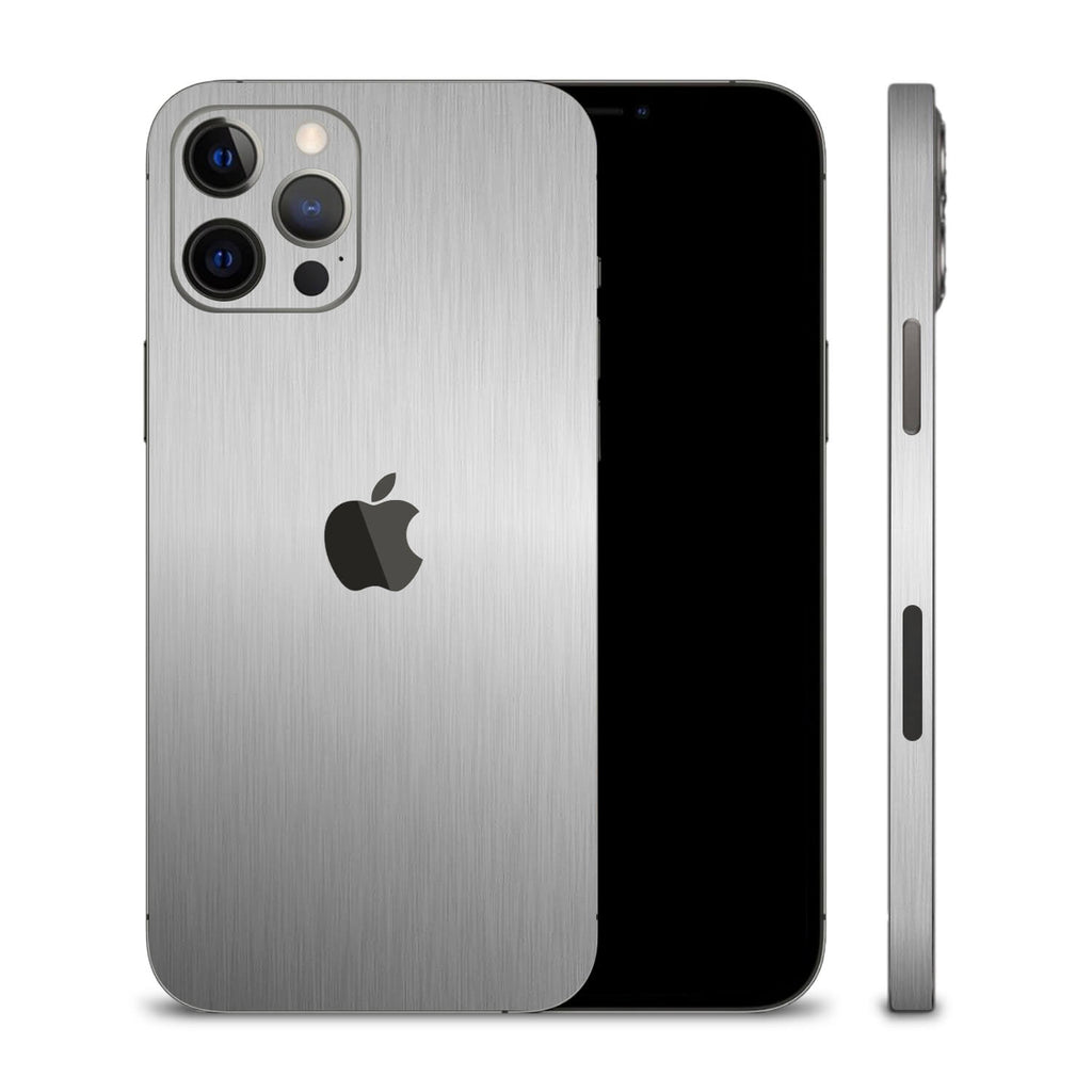 iPhone 12 Pro Max Brushed Aluminium Skins
