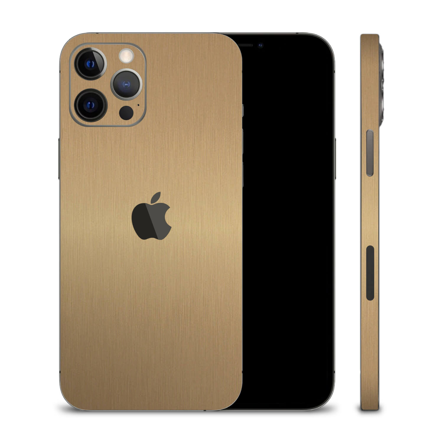 iPhone 12 Pro Brushed Gold Skins