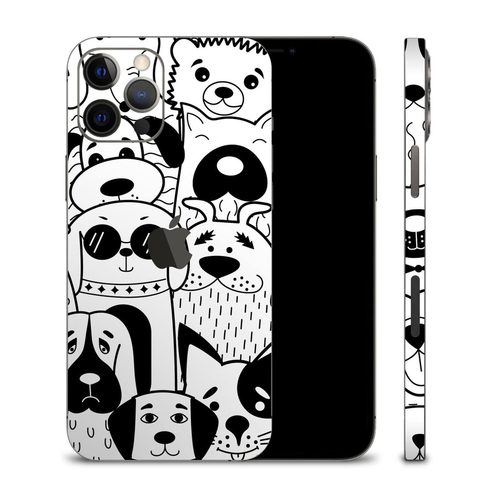 iPhone 12 Pro Max Doodles dog skins