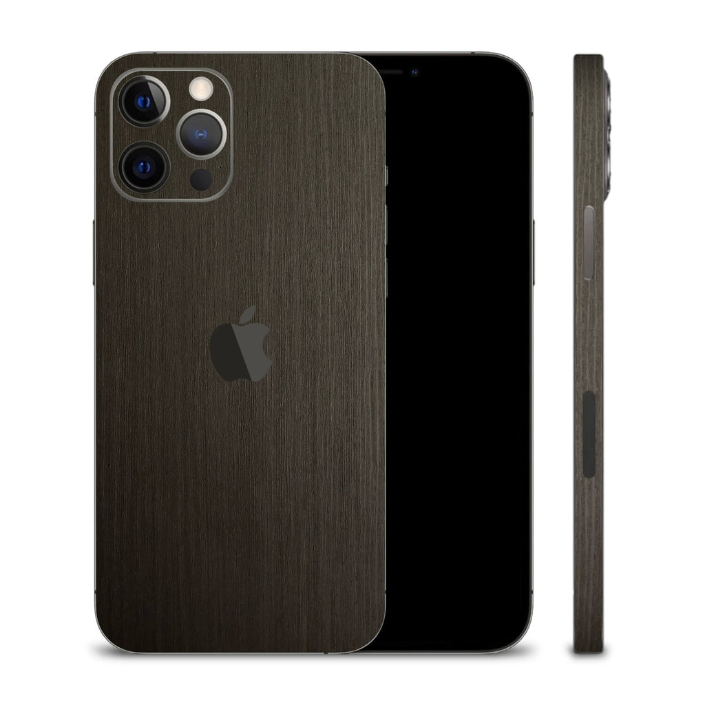 iPhone 12 Pro Silverblack Wood Skins