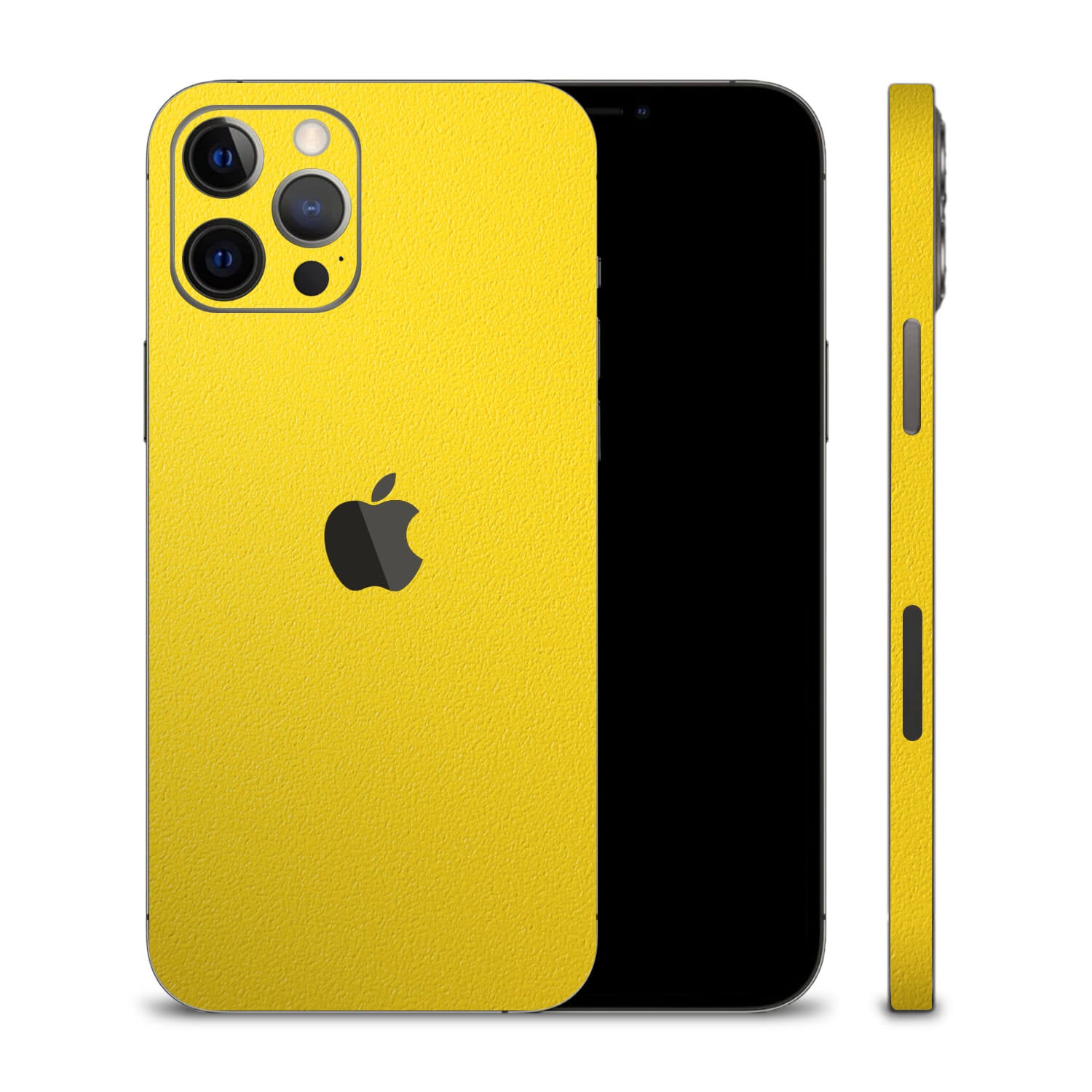 iPhone 12 Pro Textured Matt Yellow Skins