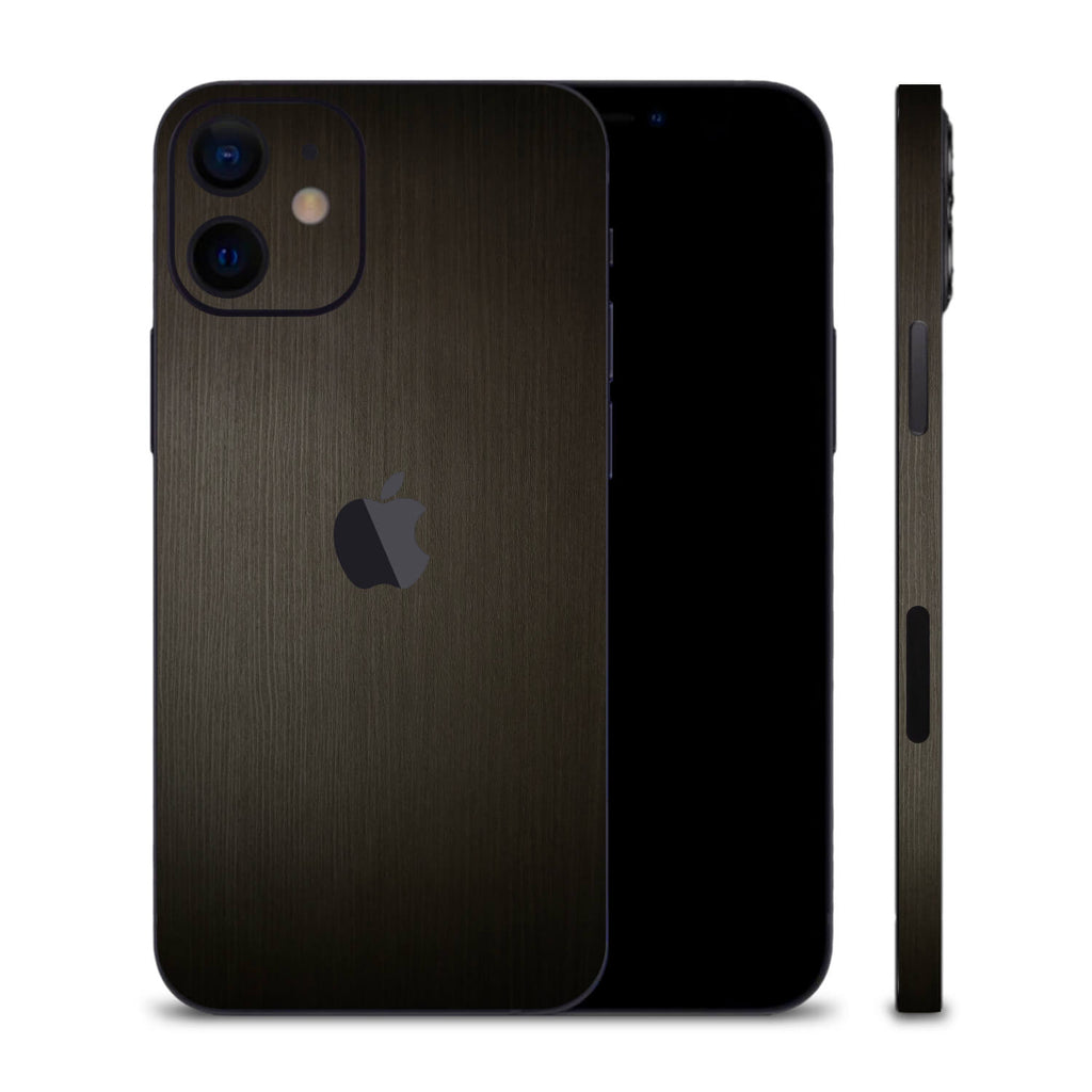 iPhone 12 Silverblack Wood Skins