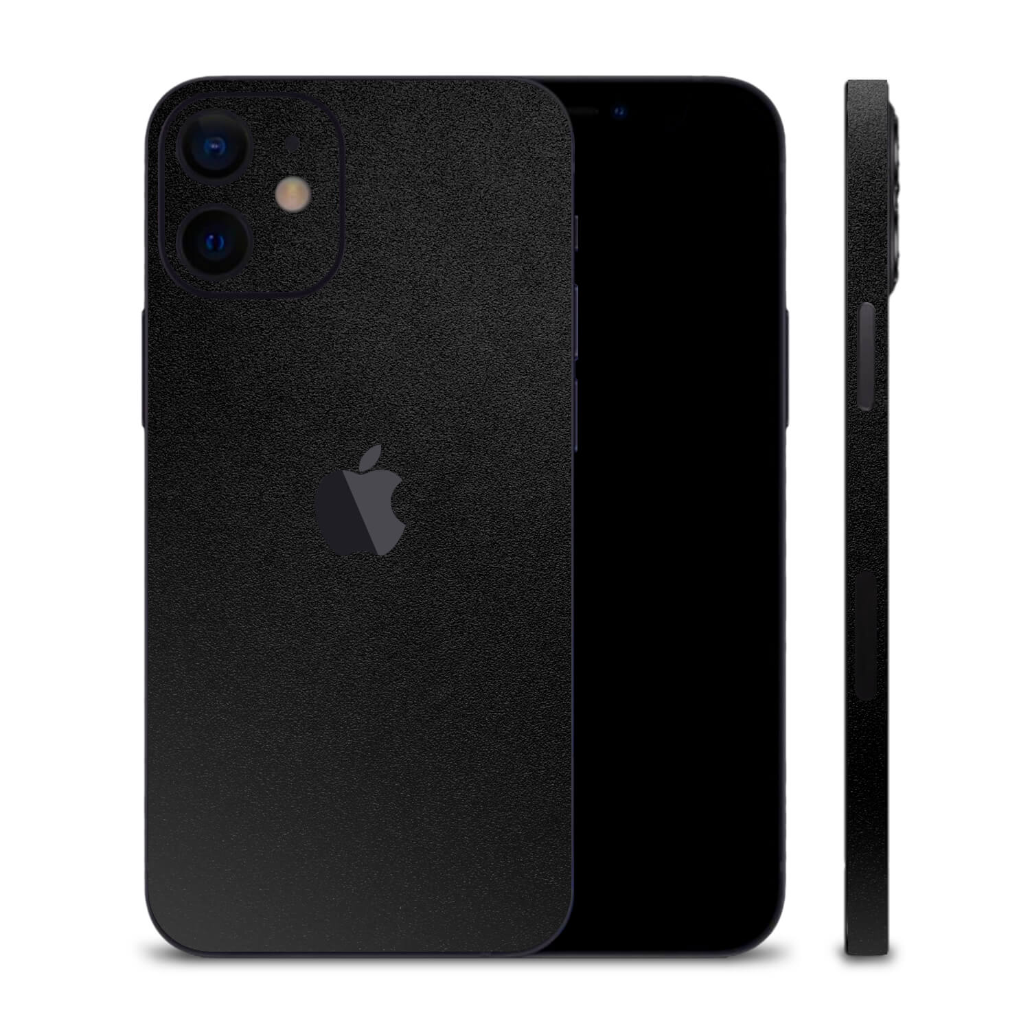 iPhone 12 Mini Textured Matt Black Skins