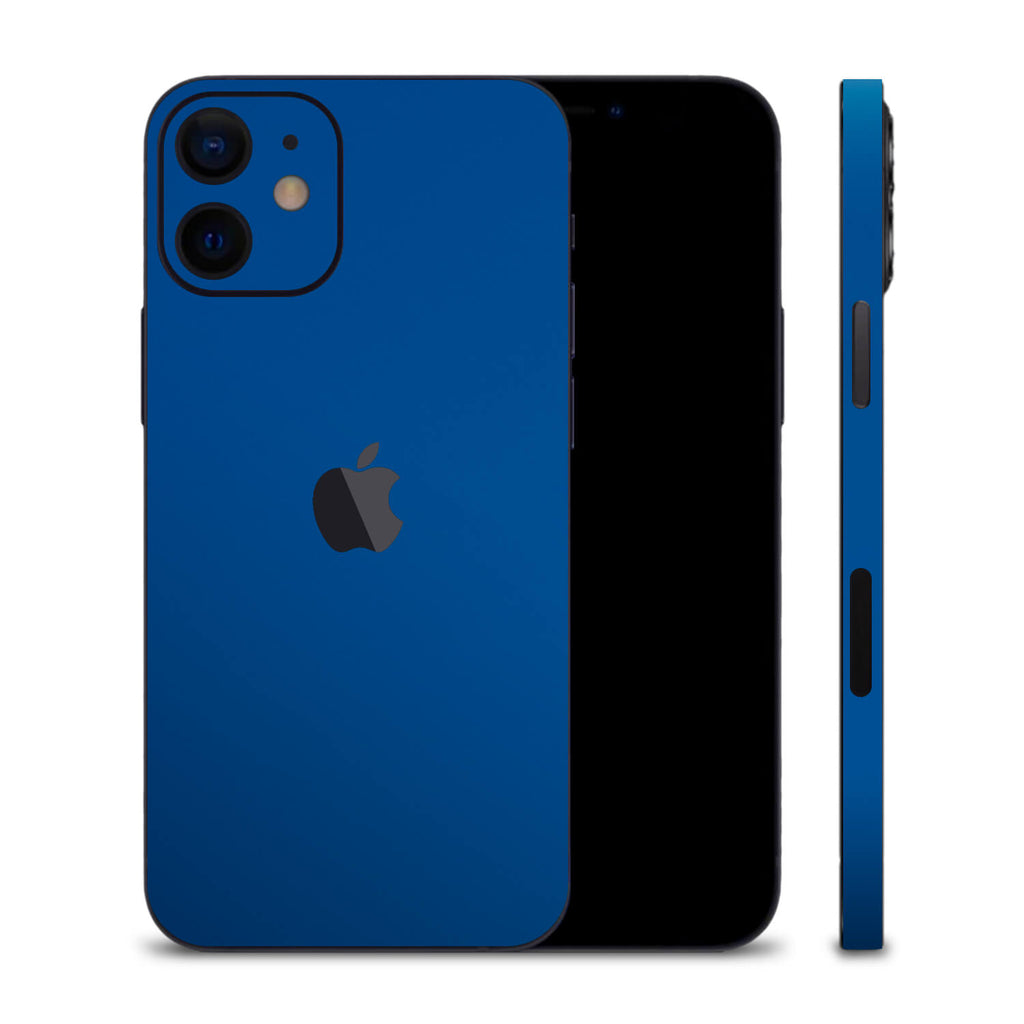 iPhone 12 Textured Matt Royal Blue Skins
