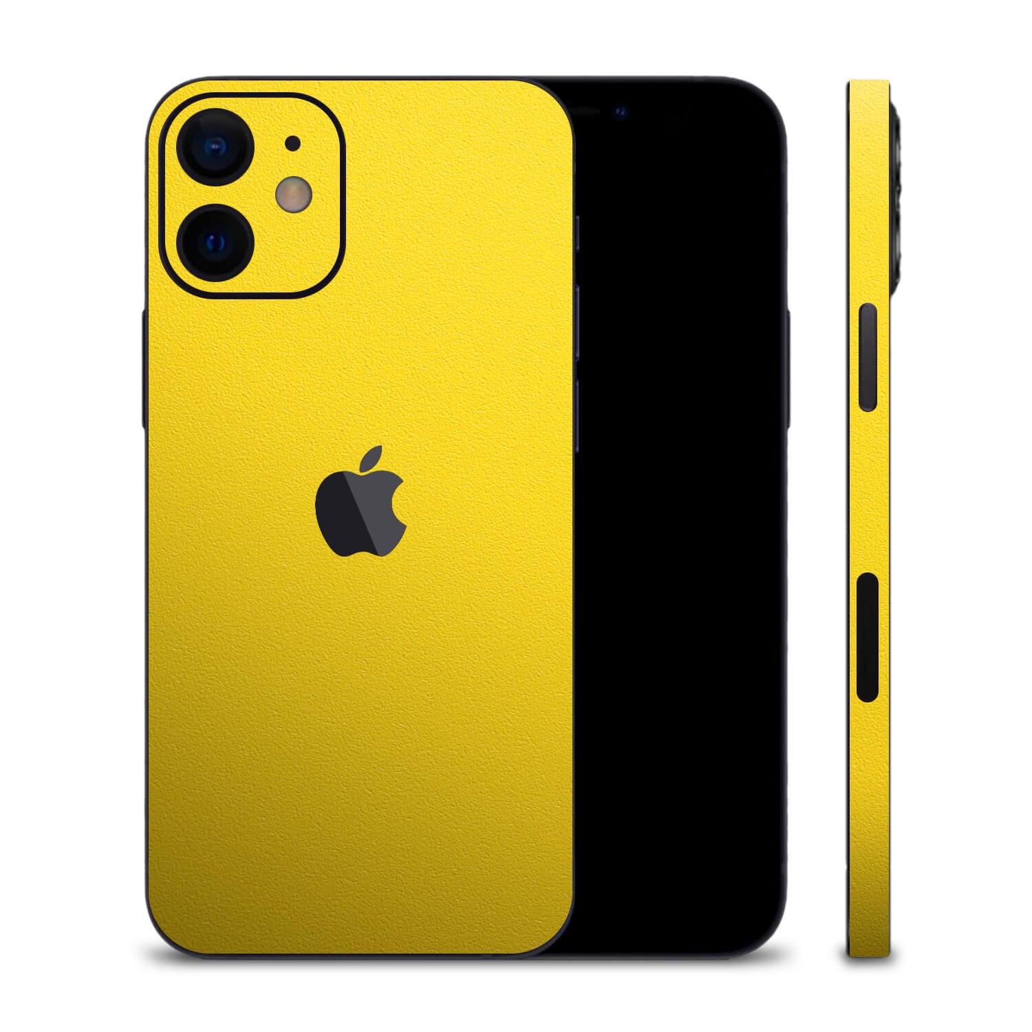 iPhone 12 Mini Textured Matt Yellow Skins