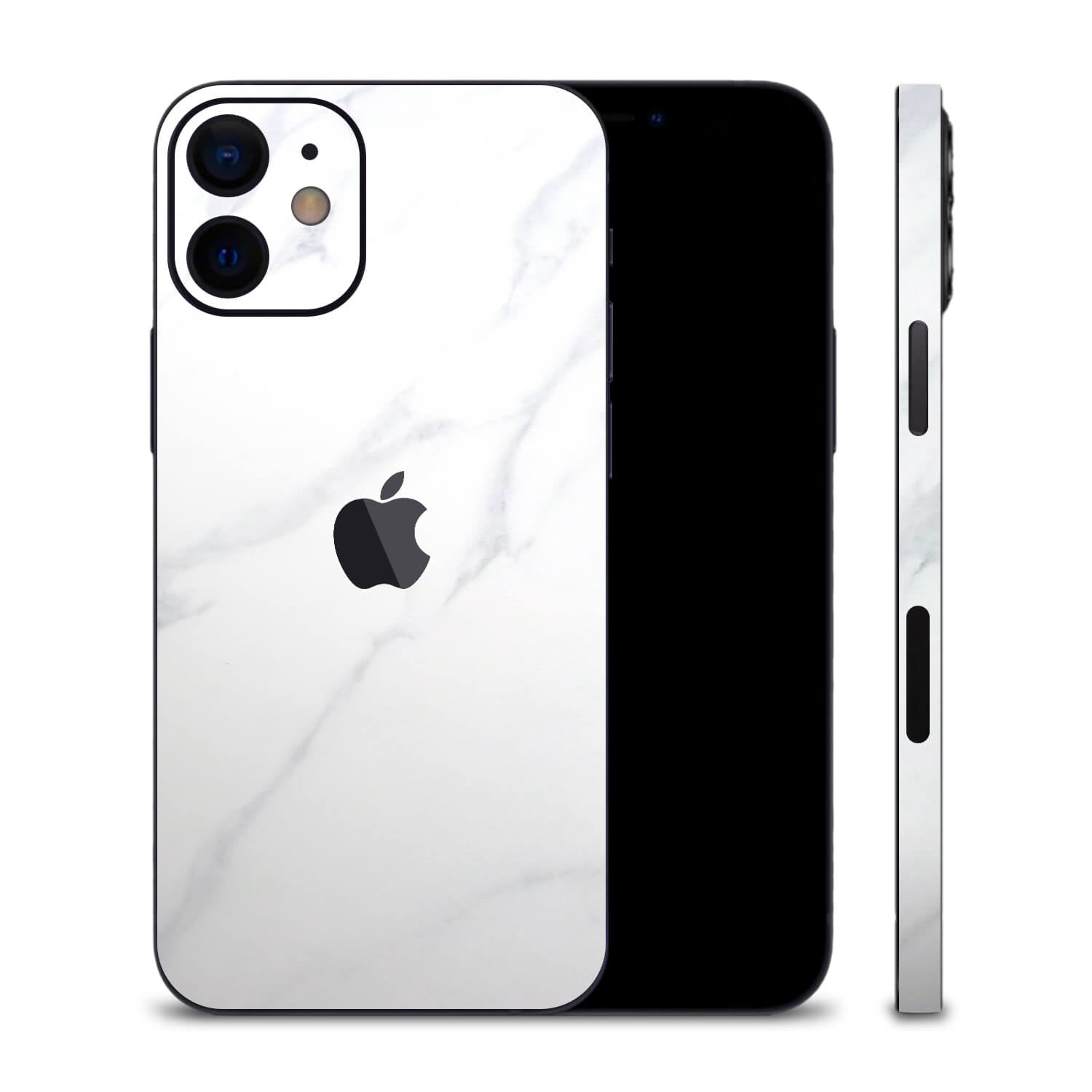 iPhone 12 Mini White Marble Skins