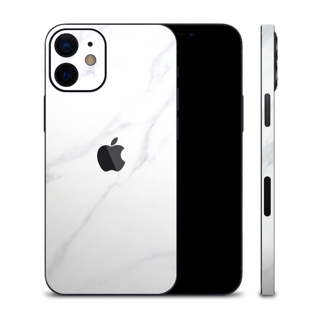 iPhone 12 Mini White Marble Skins