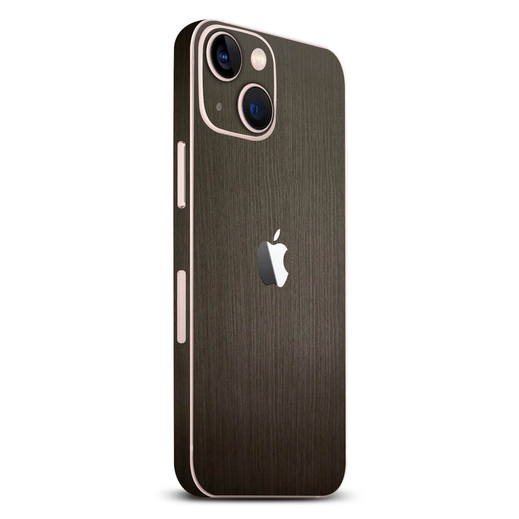 iPhone 13 Mini Silverblack wood skins