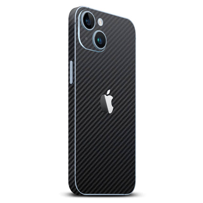 iPhone 14 Plus Black carbon fibre skins