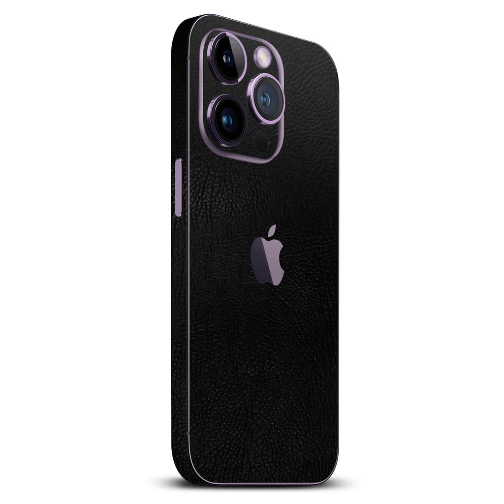 iPhone 14 Pro Max Black leather skins