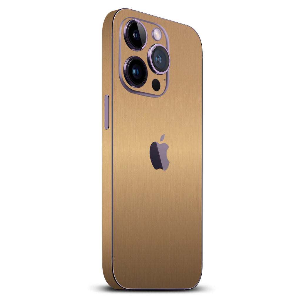 iPhone 14 Pro Brushed gold skins