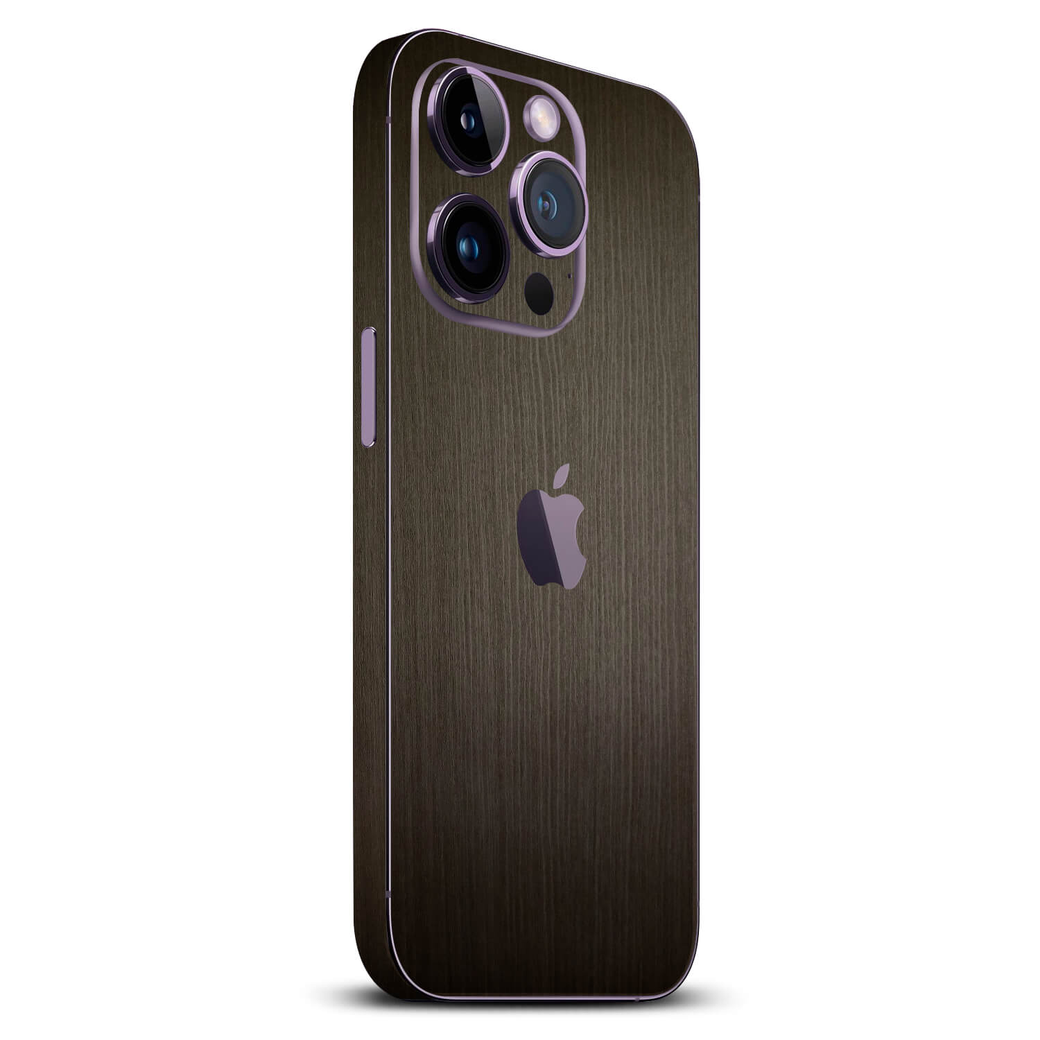iPhone 14 Pro Silverblack wood skins
