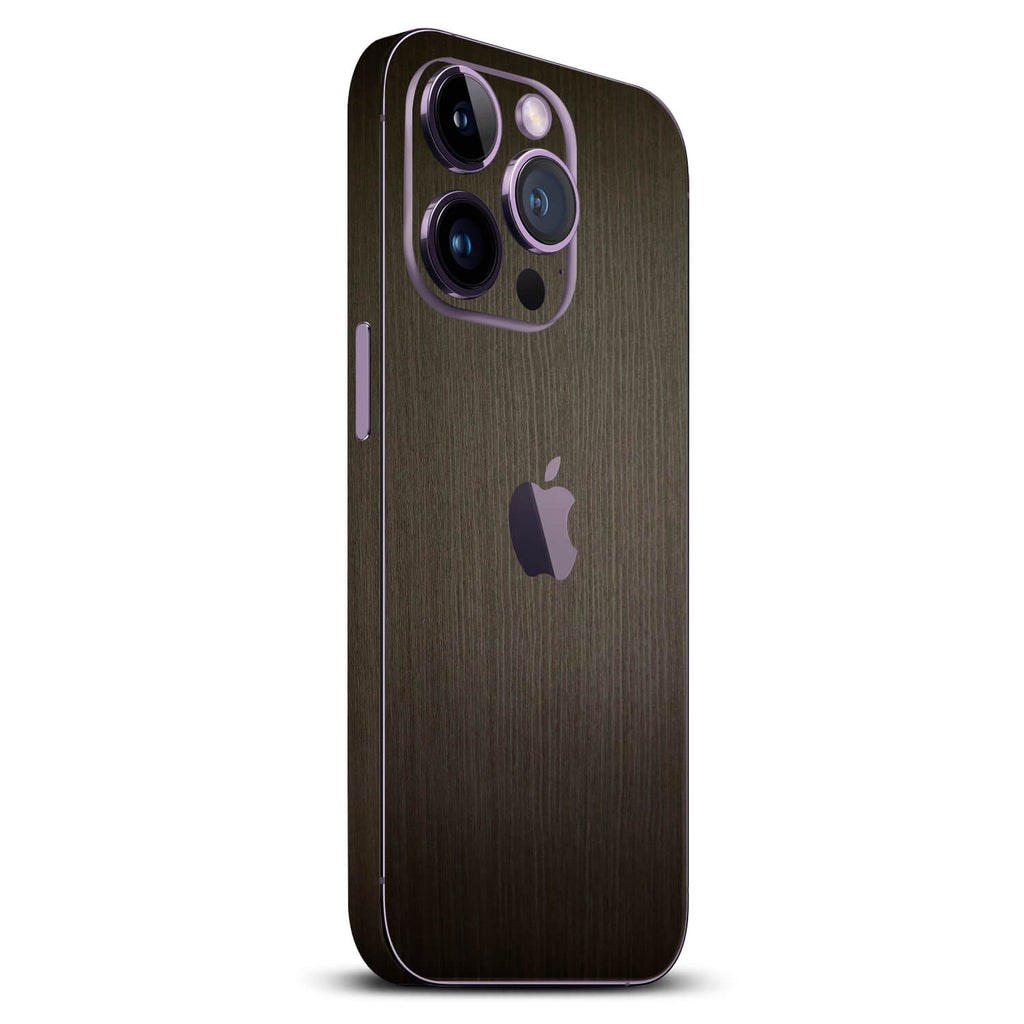 iPhone 14 Pro Max Silverblack wood skins