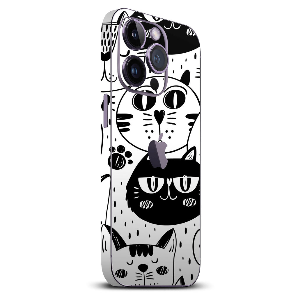 iPhone 14 Pro Max Doodles cat skins
