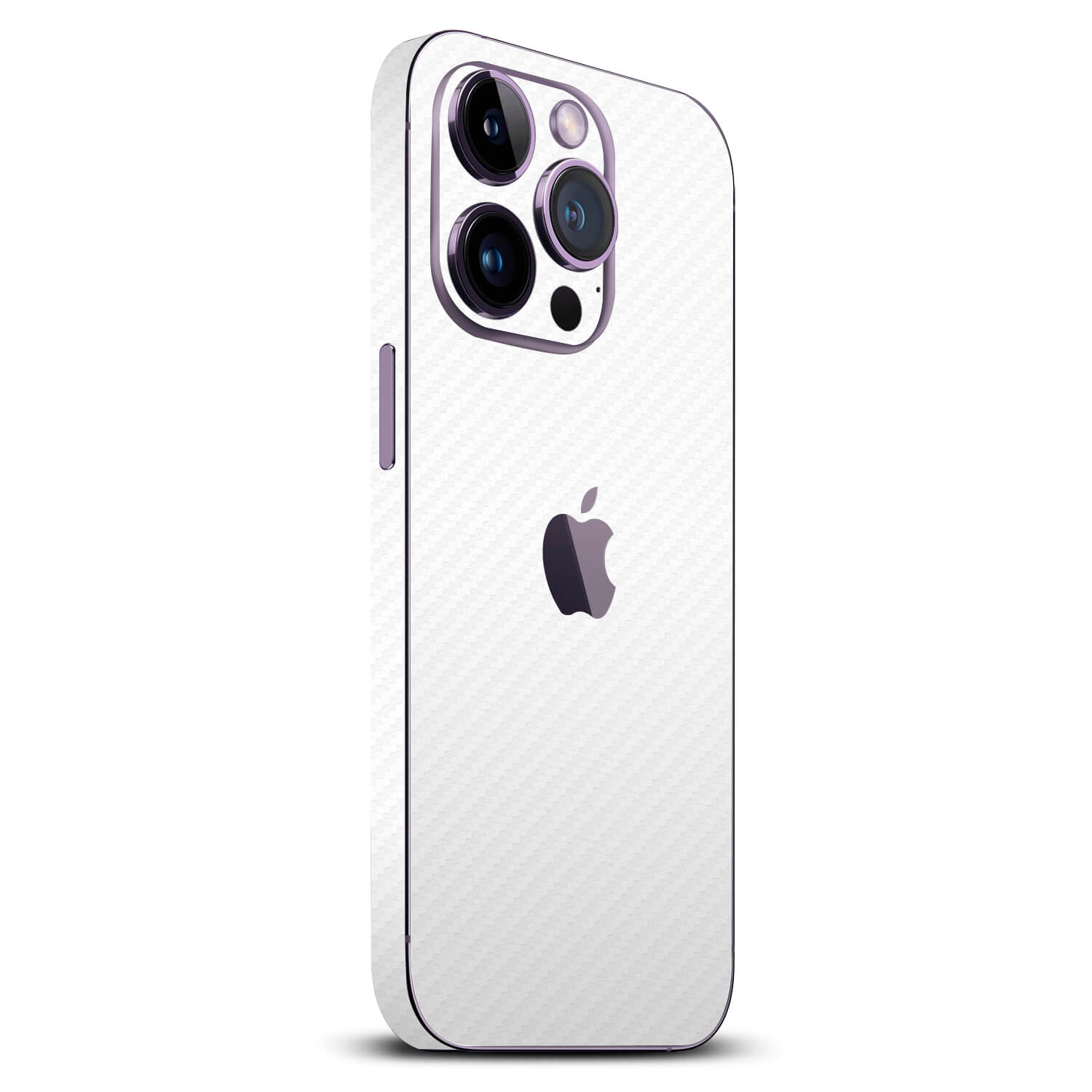 iPhone 14 Pro White carbon fibre skins