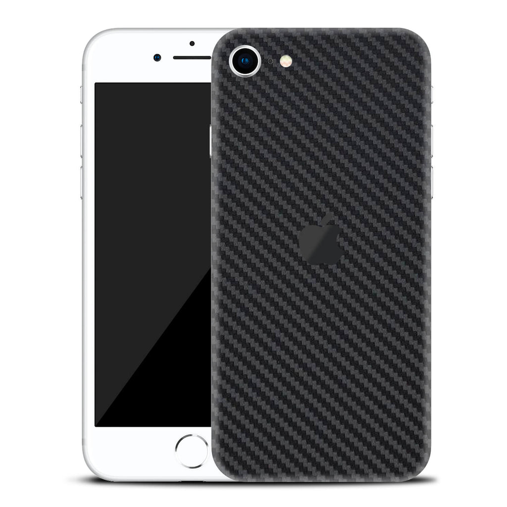 iPhone SE (2020, Gen 2) Black Carbon Fibre Skins