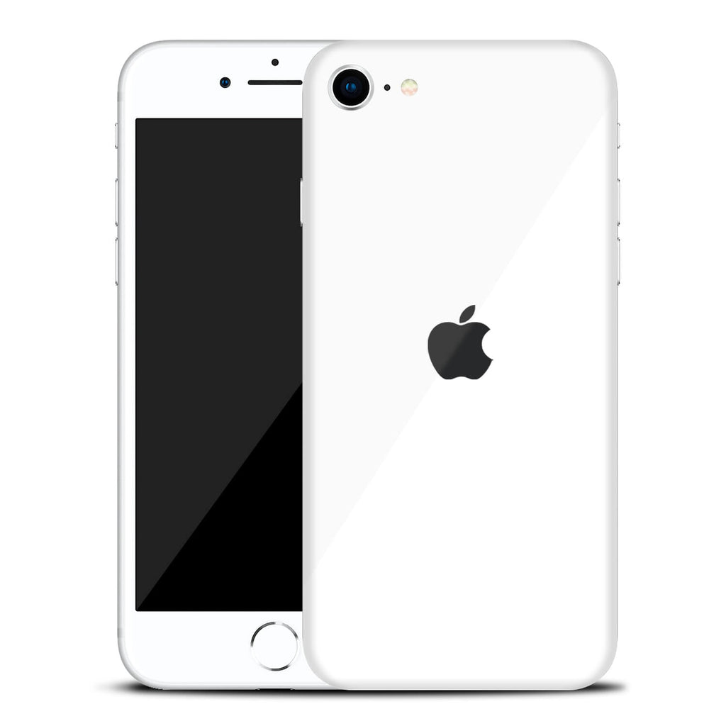 iPhone SE (2022, Gen 3) White gloss skins