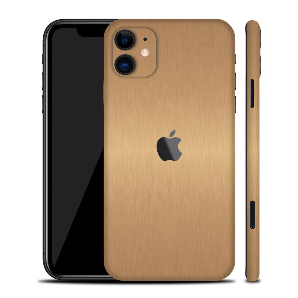 iPhone 11 Brushed Gold Skins