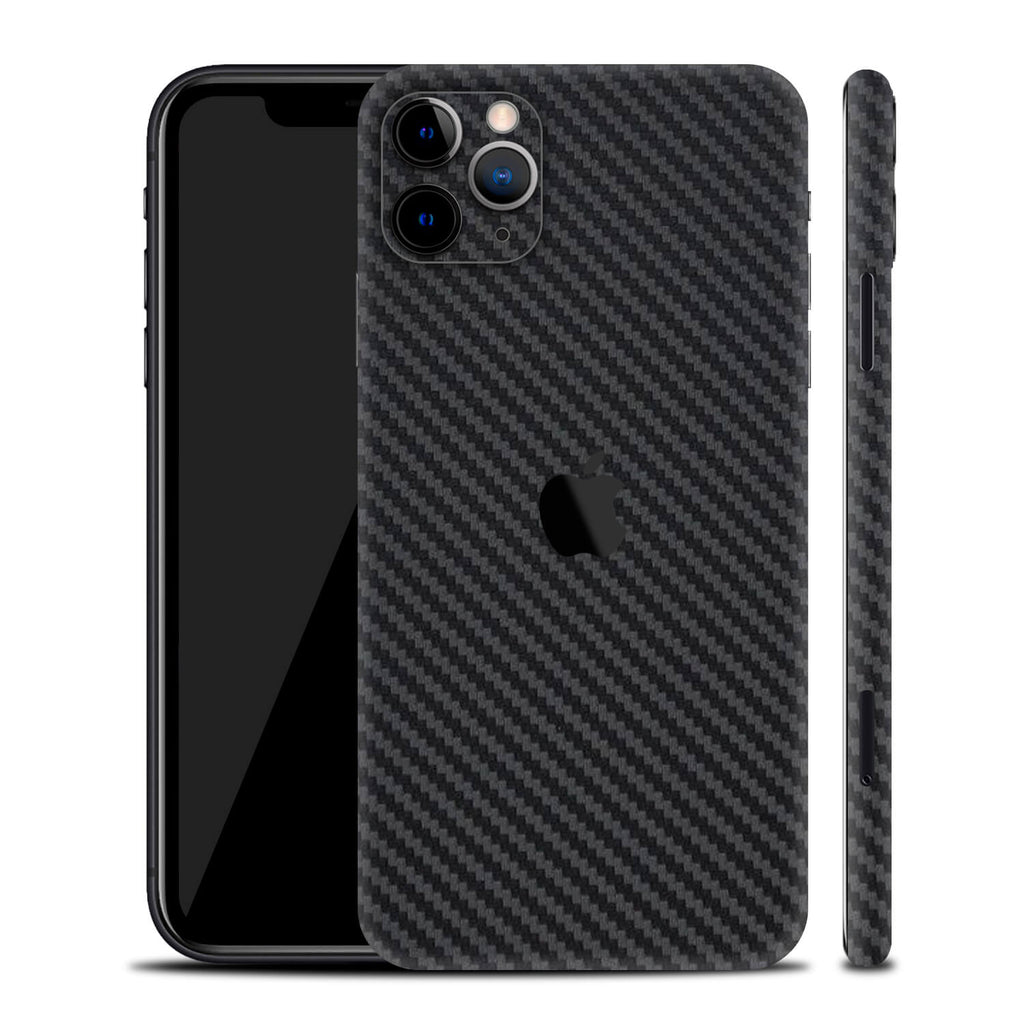 iPhone 11 Pro Black Carbon Fibre Skins