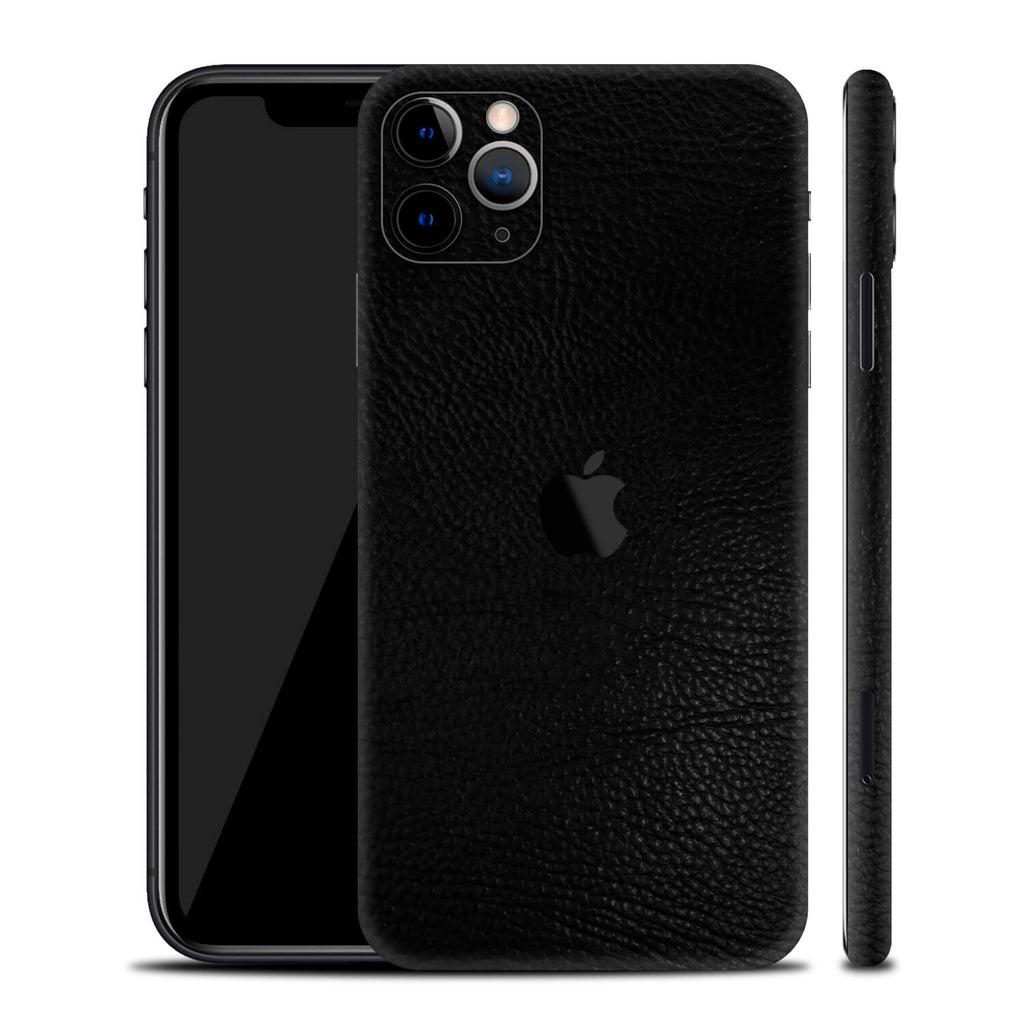 iPhone 11 Pro Black Leather Skins