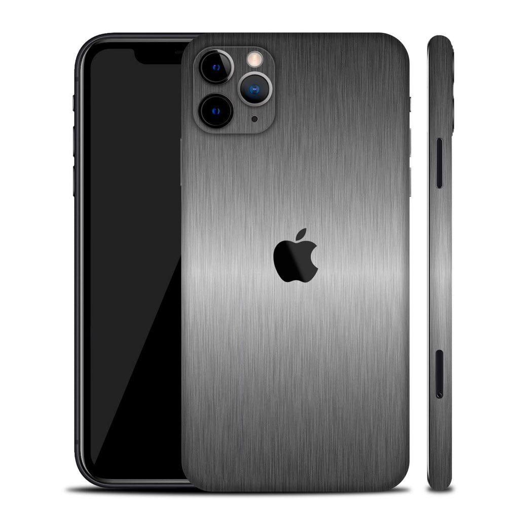 iPhone 11 Pro Max Brushed Titanium Skins