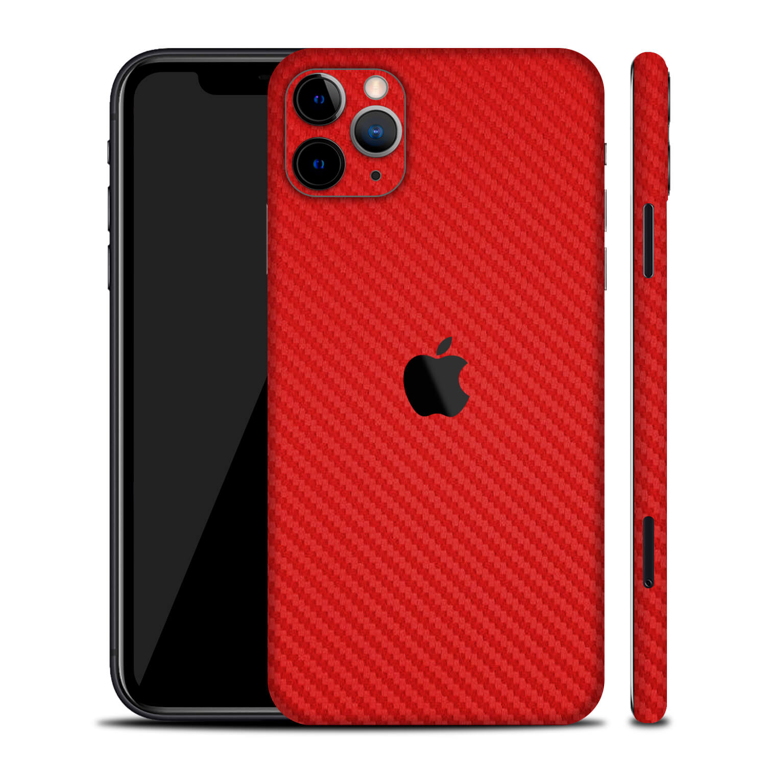 IPhone 11 Pro Max Rouge Avec Coque Peau Mate - Occasion, Bon état Général