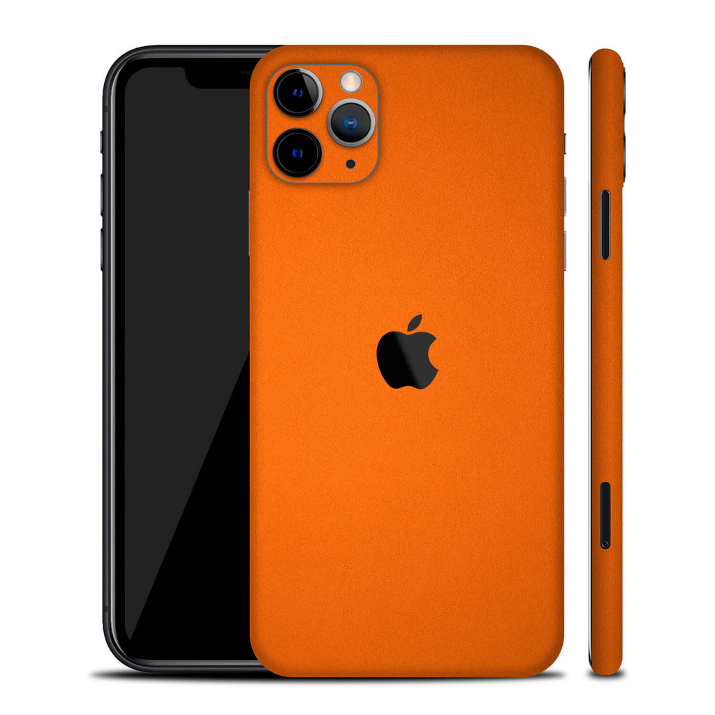 iPhone 11 Pro Textured Matt Orange Skins