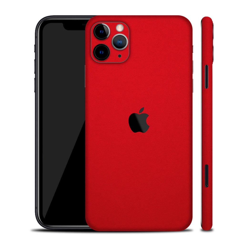 iPhone 11 Pro Max Textured Matt Red Skins
